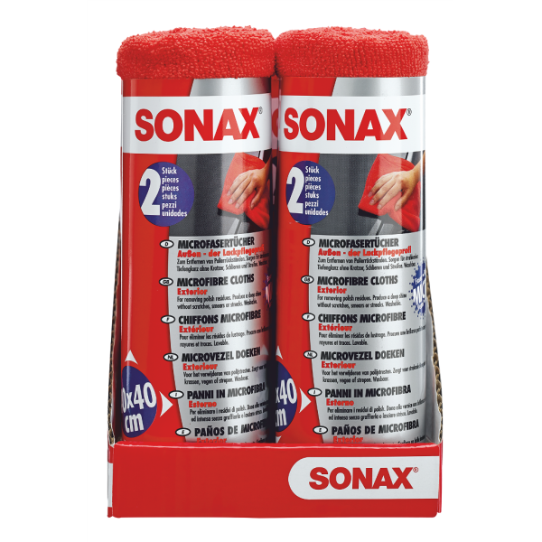 Sonax Πανί μικροϊνών για τα αμάξωμα & το γυάλισμα (σετ 2 τεμ.)
