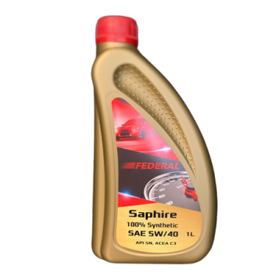 Federal Saphire 100% Synthetic Petrol 5W/40  SM/CF  1L