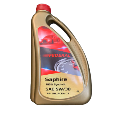 Federal Λιπαντικό κινητήρα Saphire 100% synthetic 5W/30 4L